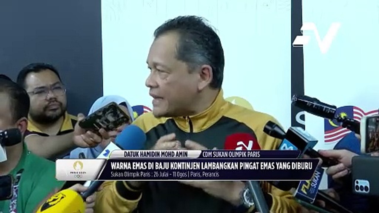 Warna emas di baju kontinjen lambangkan misi emas pertama Malaysia di Sukan Olimpik 2024