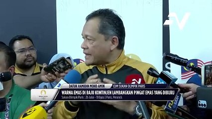 Warna emas di baju kontinjen lambangkan misi emas pertama Malaysia di Sukan Olimpik 2024
