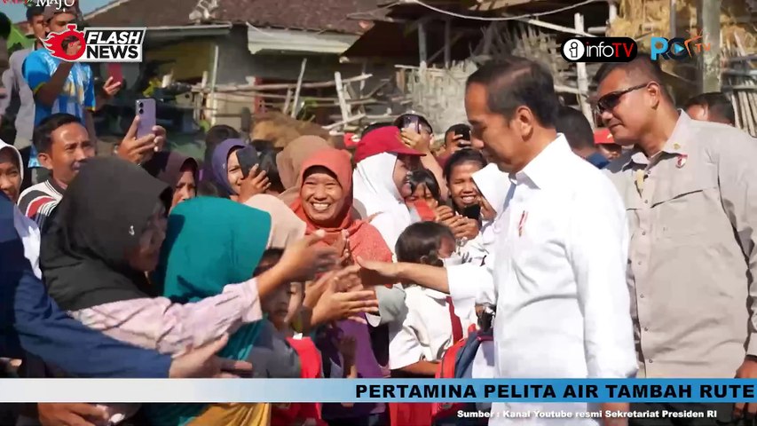 JOKOWI TINJAU PROGRAM BANTUAN POMPA AIR DI JAWA TENGAH ATASI KEKERINGAN