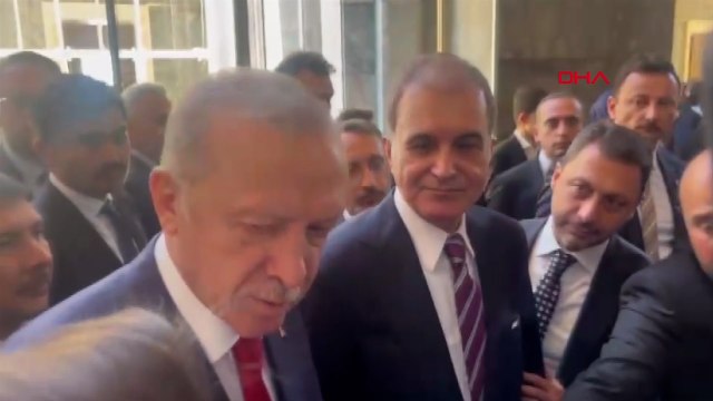 Cumhurbaşkanı Erdoğan, grup toplantısı çıkışında soruları yanıtladı