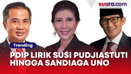 Lawan Ridwan Kamil dan Dedi Mulyadi, PDIP Lirik Susi Pudjiastuti Hingga Sandiaga Uno di Pilgub Jabar