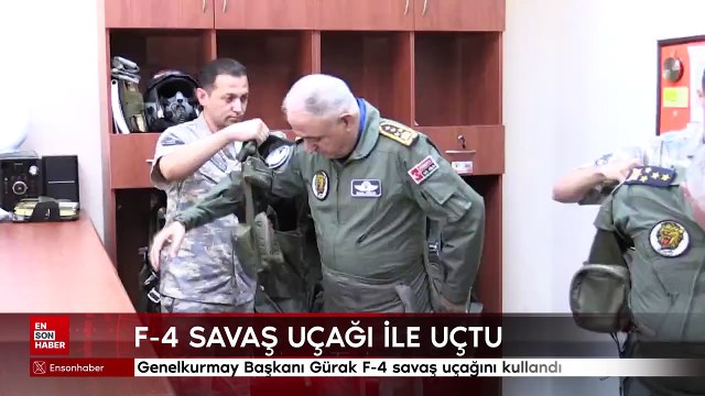 Genelkurmay Başkanı Gürak F-4 savaş uçağını kullandı