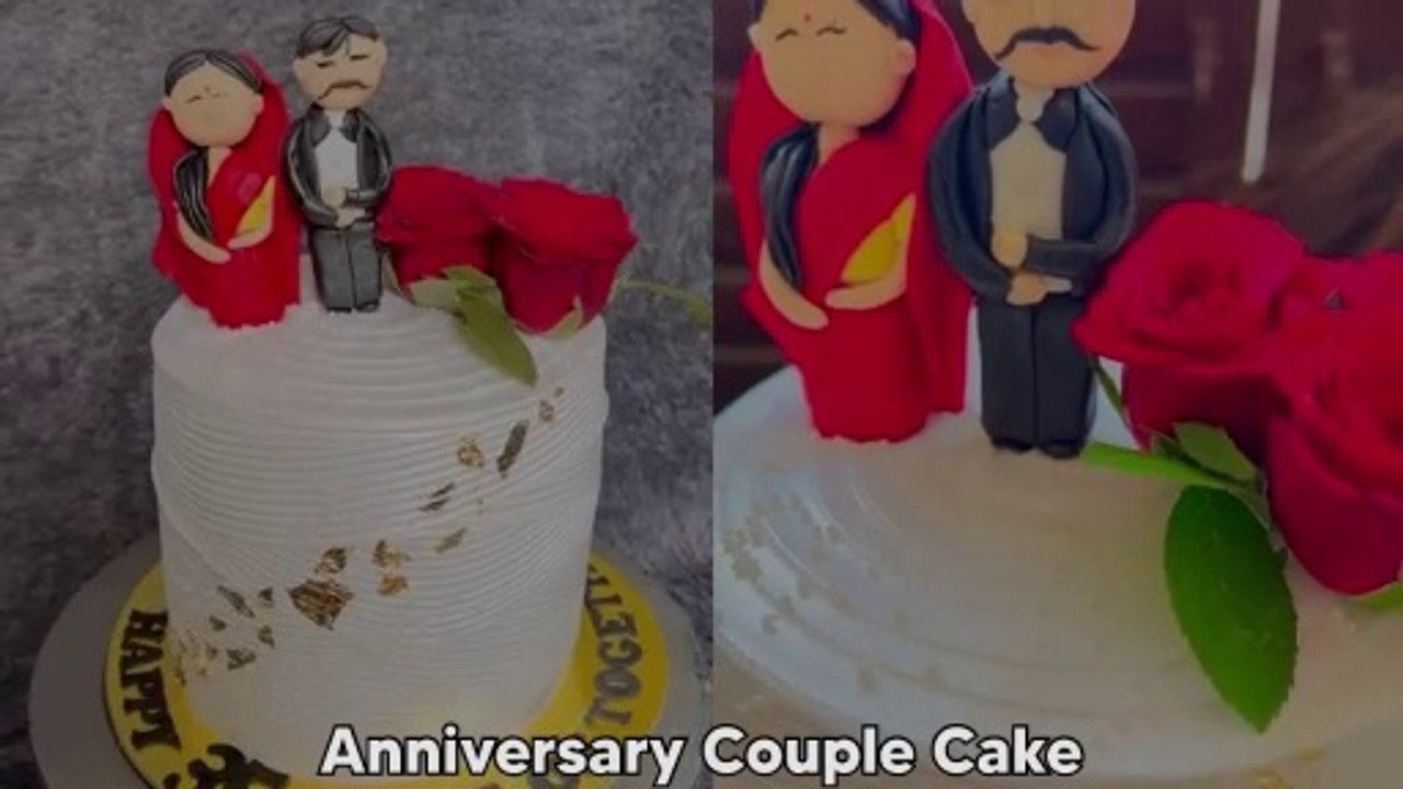 Fondant Se Face Kaise Banaye | Fondant Couple Tutorial | Anniversary Special | Fresh Fruit Cake |