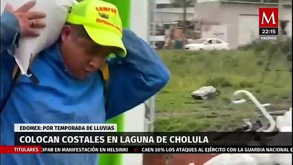 Medidas preventivas en la Laguna de Cholula para proteger a familias durante temporada de lluvias