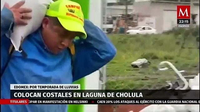 Medidas preventivas en la Laguna de Cholula para proteger a familias durante temporada de lluvias