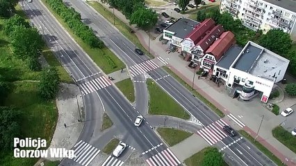 Gazeta Lubuska. Gorzów. Niebezpieczny manewr widziany z góry