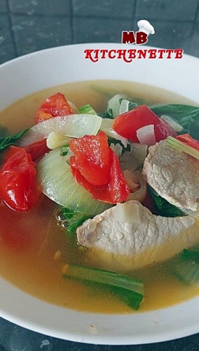 Pork Tomato Vegetable Soup #porkrecipe #tomato #vegetables #soup #cooking #food #recipe
