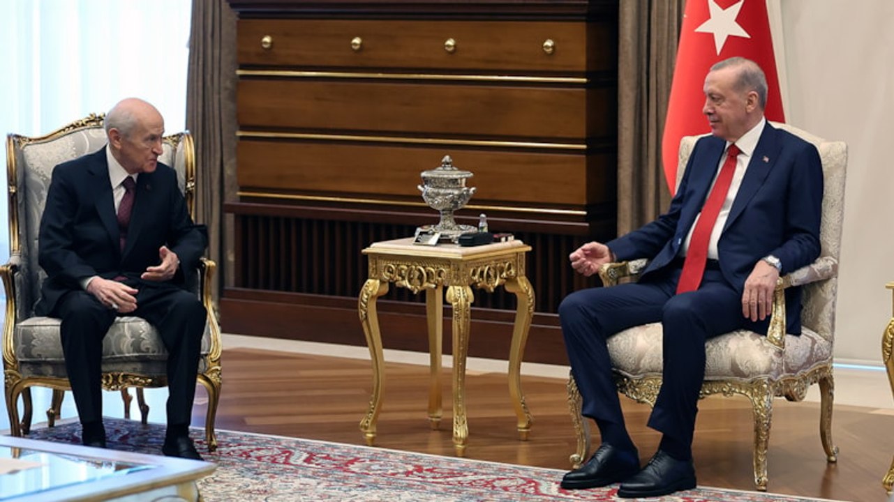 Erdoğan ve Bahçeli Beştepe'de bir araya geldi