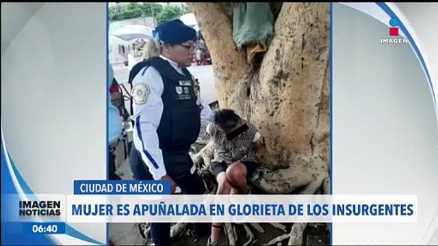 Mujer es apuñalada mientras caminaba por la Glorieta de los Insurgentes, CDMX