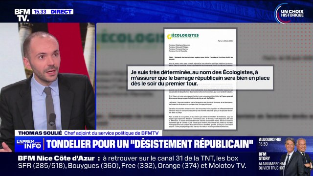 Désistement républicain: la lettre de Marine Tondelier adressée aux leaders des partis centristes