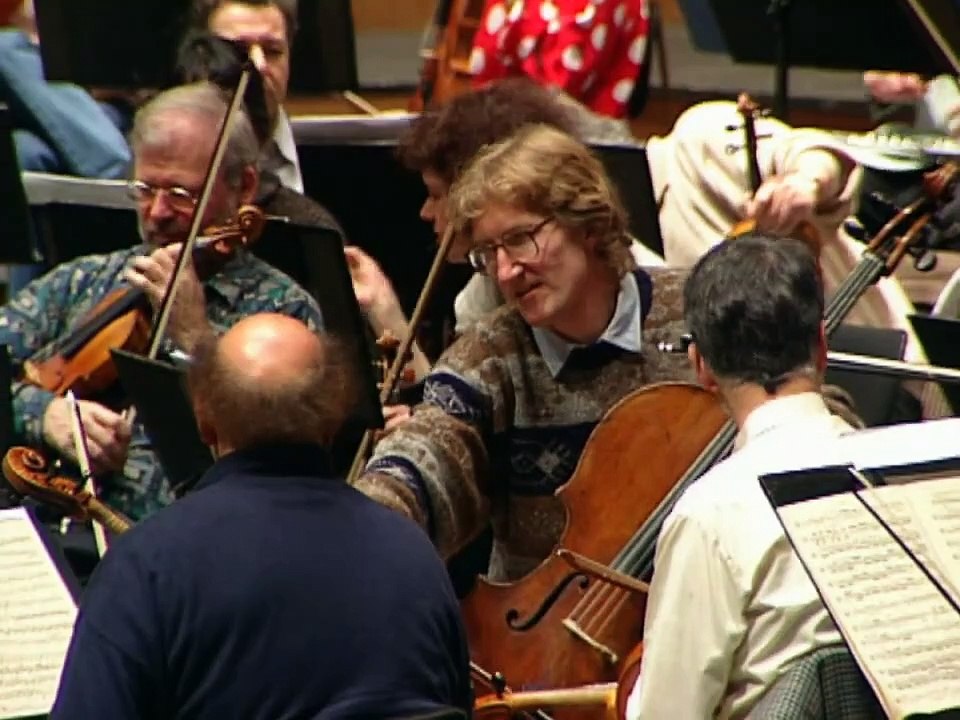 Claudio Abbado en un ensayo con la Filarmónica de Berlín
