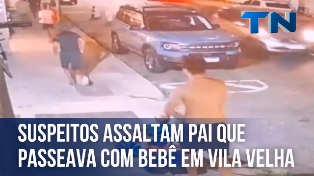 Suspeitos assaltam pai que passeava com bebê em Vila Velha