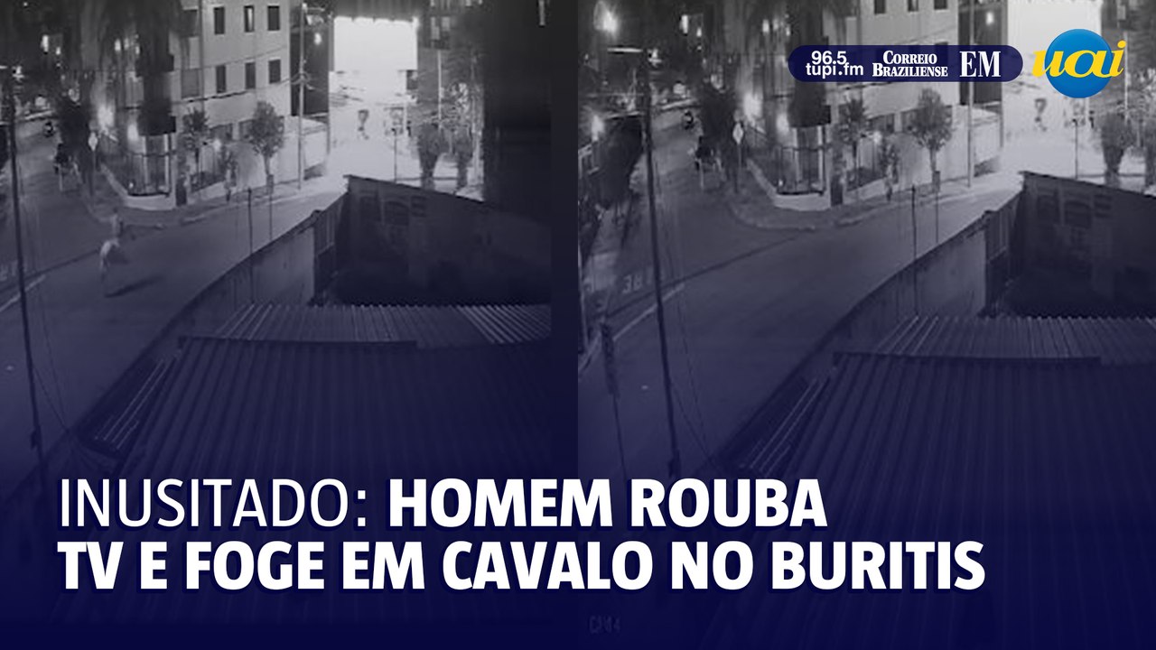 Homem rouba televisão no Buritis e foge em cavalo