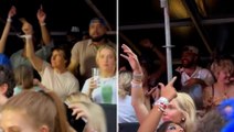 Star-studded vibes: Tom Cruise, Mila Kunis, and Travis & Jason Kelce party at Taylor Swift's VIP tent