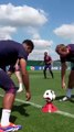 El divertido juego del entrenamiento de Inglaterra con el que los jugadores se lo pasan en grande