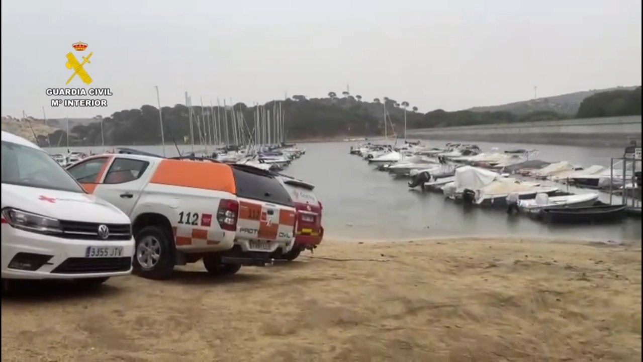 La Guardia Civil en el pantano de San Juan.