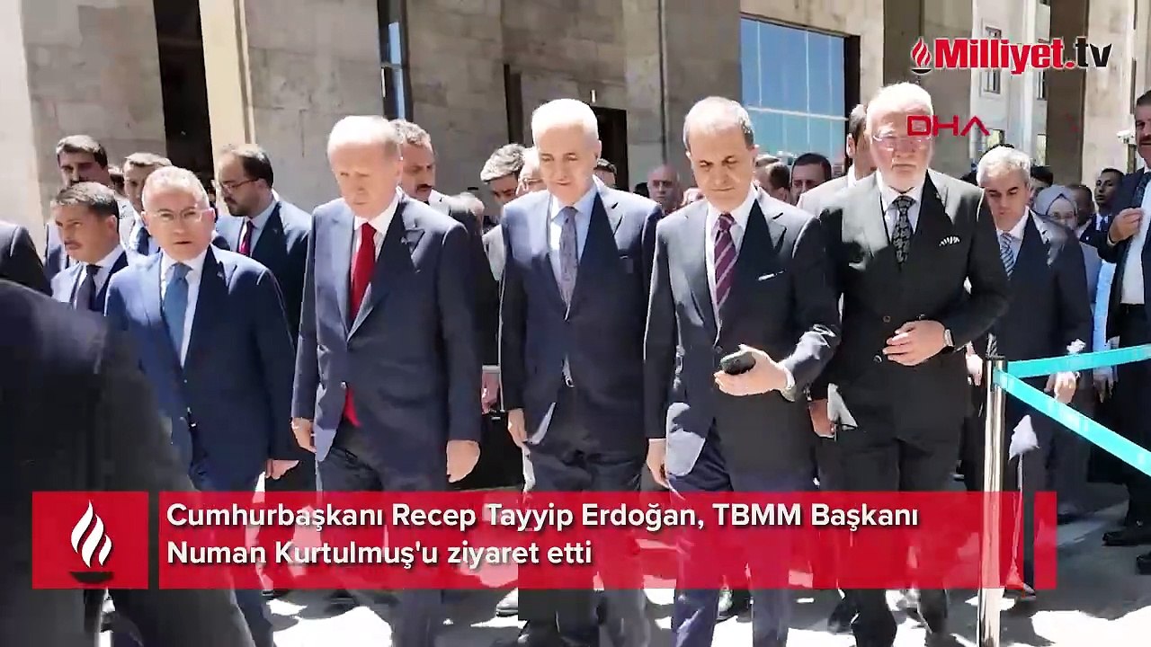 Cumhurbaşkanı Erdoğan, Numan Kurtulmuş'u ziyaret etti