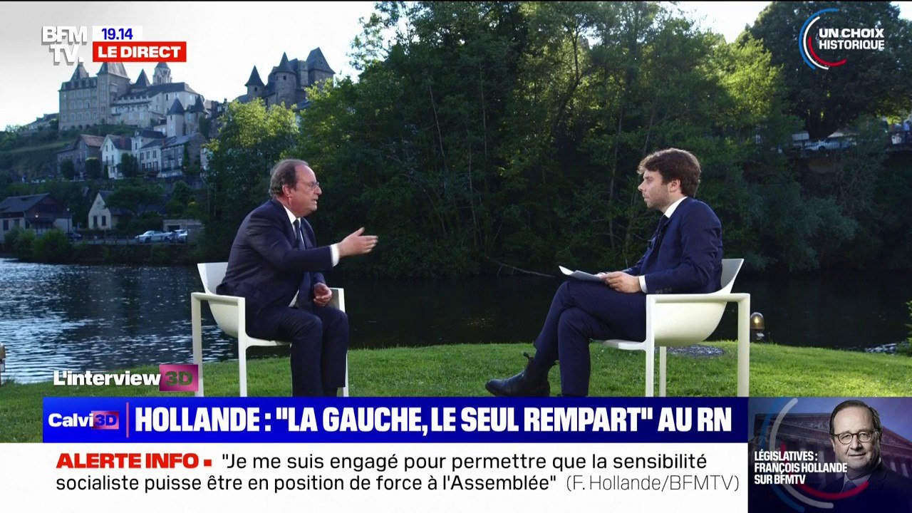 Législatives: en cas de duel face au Rassemblement national, François Hollande estime que "le désistement doit être automatique"