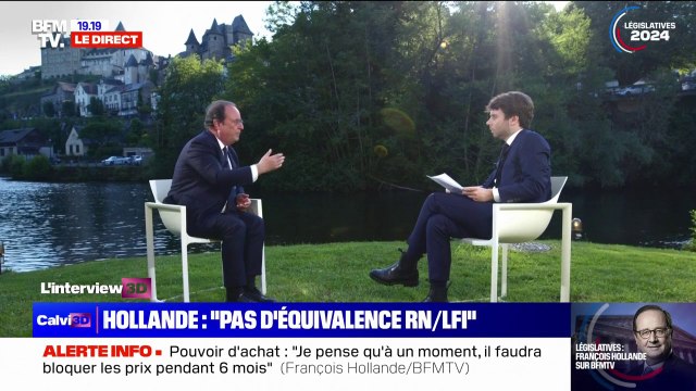 Montée de l'extrême droite: Emmanuel Macron n'a pas tenu son rôle , estime François Hollande, candidat Nouveau Front populaire en Corrèze