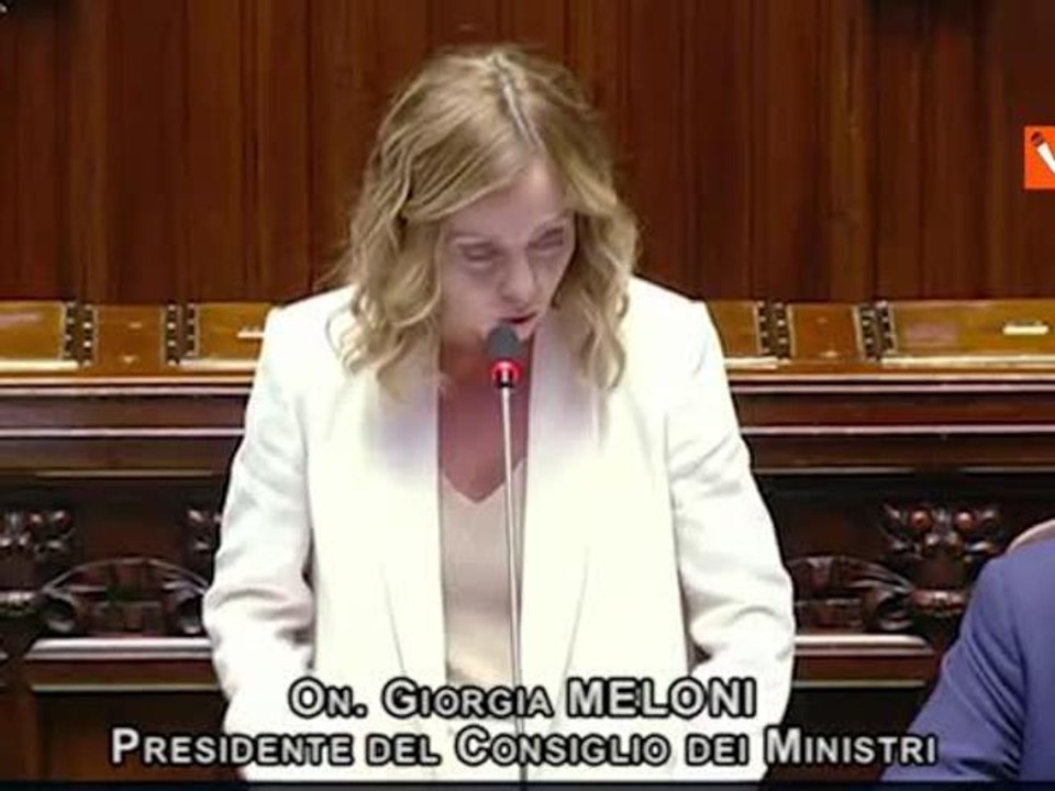 Meloni: "In Ue schiero Italia dove sta interesse nazionale, non dove vuole il Pd"