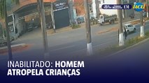 SAMU socorre crianças atropeladas por moto; motorista sem habilitação preso