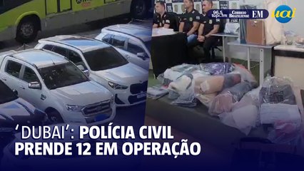 "Dubai": PCMG cumpre 12 prisões por desvios de R$ 35 milhões em Belo Horizonte