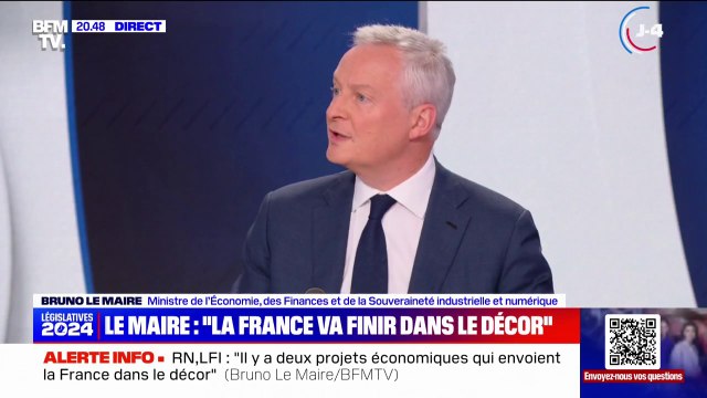1.000 milliards d'euros de dette : Bruno Le Maire dénonce une escroquerie et un non-sens car ce chiffre doit être rapporté à la richesse créée