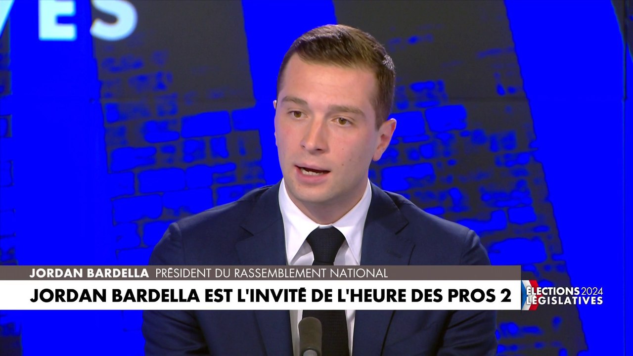 Jordan Bardella : «Quand je regarde le bilan économique, sécuritaire, migratoire des gens qui se partagent le pouvoir depuis 20 ans, je cesse de complexer»
