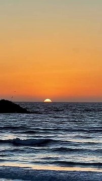 Lovely golden sunsetCalm before storms. Sunset, Venice Beach. March 21, 2023 @beach @venicebeach_HD makes its final descent. March 24, 2023 @beach @golden_HD