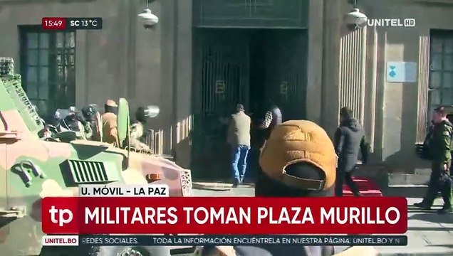 Gral. Zuñiga y militares armados entraron por la fuerza a Palacio Quemado