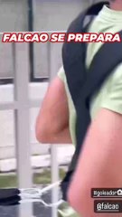 Falcao se prepara antes de llegar a Millos