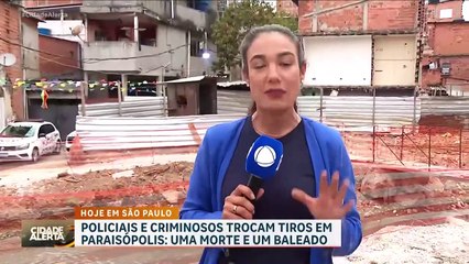 下载视频: Criminosos trocam tiros com policiais em Paraisópolis, zona sul de São Paulo