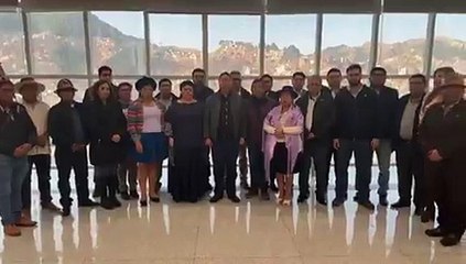 Luis Arce, desde la sede del Gobierno: "Estamos firmes y aquí permaneceremos para enfrentar el intento golpista"