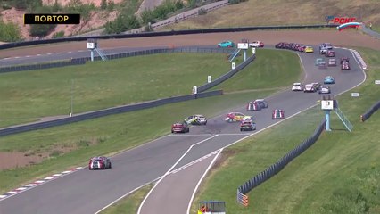 Russian Circuit Series S1600 2024 Kazan Ring Race 1 Start Eliseeva Dralin Big Crash