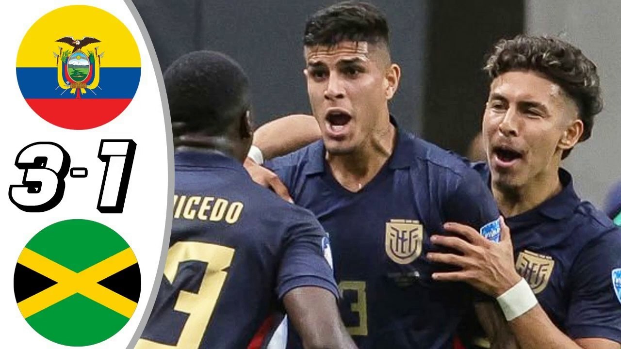 ECUADOR vs JAMAICA goles RESUMEN primer tiempo Copa América 2024 HD