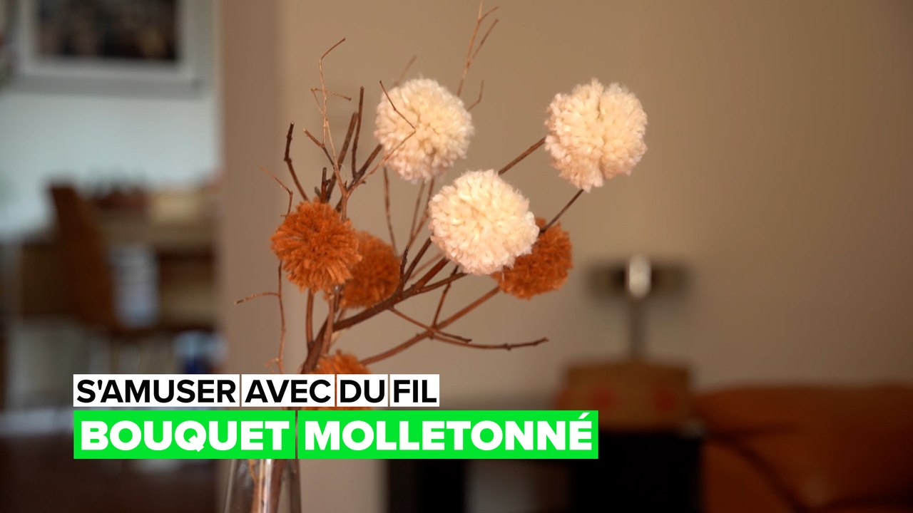 Jouez avec de la laine : bouquet de laine
