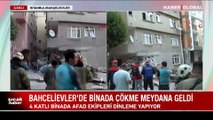 Bahçelievler'de çöken böyle görüntülendi!