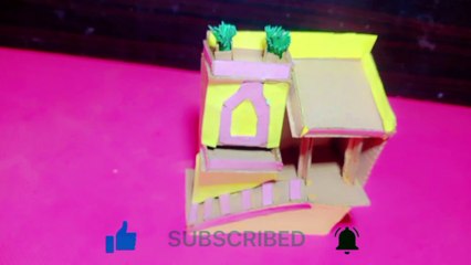 Toy house  card board and paper craft #Dailymotion video#little house#amazing craft#easy house#Abdullah craft