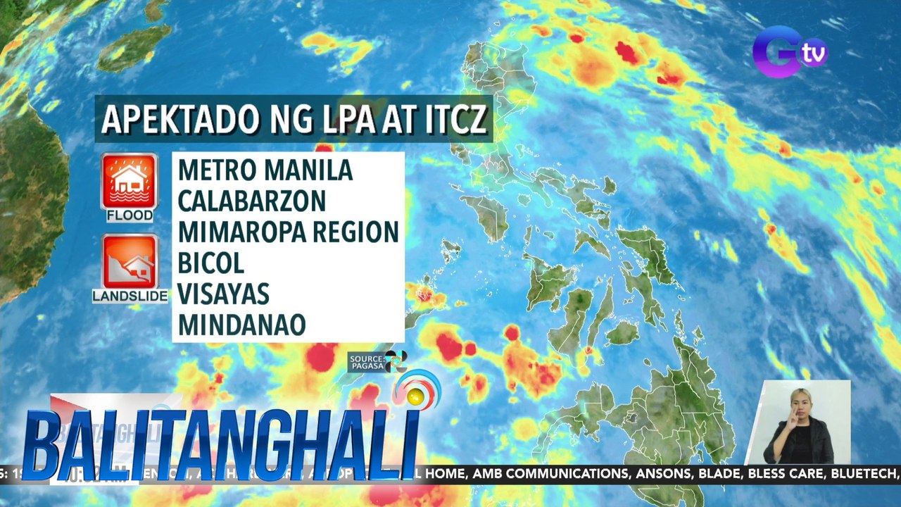 LPA at ITCZ, nagdadala ng pag-ulan sa malaking bahagi ng bansa - Weather update today as of 10:02 am (June 27, 2024) | Balitanghali