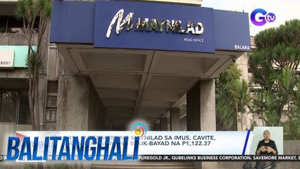 Télécharger la video: 3,494 customers ng Maynilad sa Imus, Cavite, makatatanggap ng balik-bayad na P1,122.37 sa Hulyo | Balitanghali