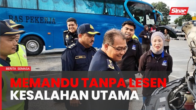 Memandu tanpa lesen kesalahan utama pemandu