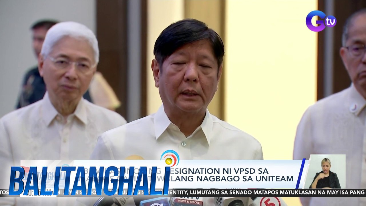 PBBM kasunod ng resignation ni VPSD sa Marcos Cabinet - Walang nagbago ...