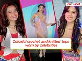 On the Spot: Colorful crochet and knitted tops worn by celebrities