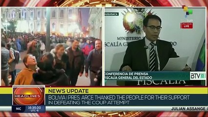 News Update: Prosecutor's Office of the State gives press conference on coup attempt