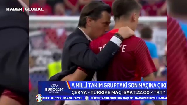 Çekya maçı öncesi ilginç olay! Arda Güler, Montella ile konuşurken...