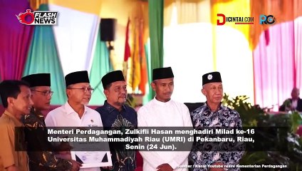 Mendagri Zulkifli Hasan Hadiri Milad Ke-16 Universitas Muhammadiyah Riau