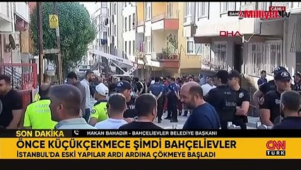 Bahçelievler Belediye Başkanı Hakan Bahadır, çöken bina ile ilgili açıklamalarda bulundu