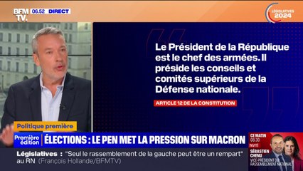 ÉDITO - En dépit de ce qu'avance Marine Le Pen, le titre de chef des armées "est tout sauf un titre honorifique"