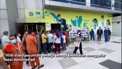 Viral! Nakes di RSUD Koja Jakarta Utara Demo Tuntut Pembayaran Hak