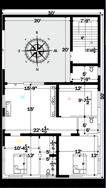 30x50 Home Plan 419